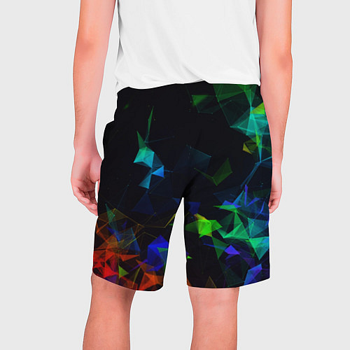 Мужские шорты Midjourney Цветные осколки геометрии / 3D-принт – фото 2