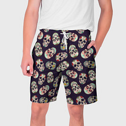 Мужские шорты Узор с черепами Pattern with skulls