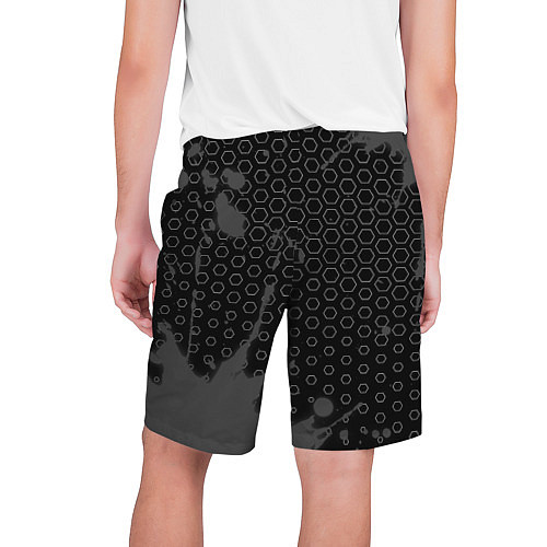 Мужские шорты Fortnite glitch на темном фоне: по-вертикали / 3D-принт – фото 2