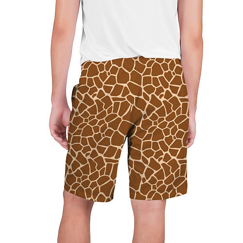 Мужские шорты Пятнистая шкура жирафа / 3D-принт – фото 2