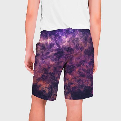 Мужские шорты Текстура - Purple galaxy / 3D-принт – фото 2
