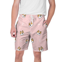 Мужские шорты Pink corgi
