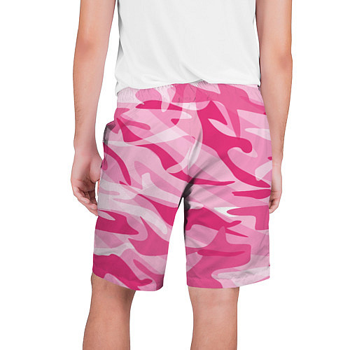 Мужские шорты Камуфляж в розовом / 3D-принт – фото 2