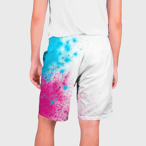 Мужские шорты JAC neon gradient style: по-вертикали / 3D-принт – фото 2