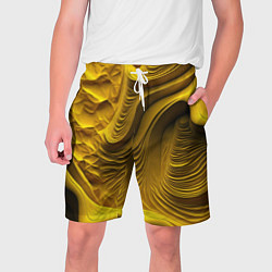 Мужские шорты Объемная желтая текстура