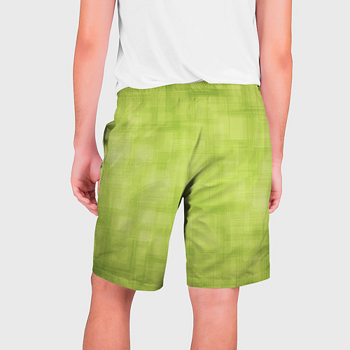 Мужские шорты Green and square / 3D-принт – фото 2