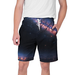 Мужские шорты Млечный путь в звездном небе