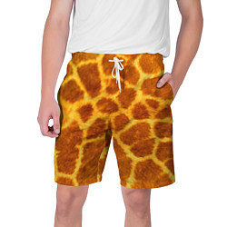 Шорты на шнурке мужские Шкура жирафа - текстура, цвет: 3D-принт