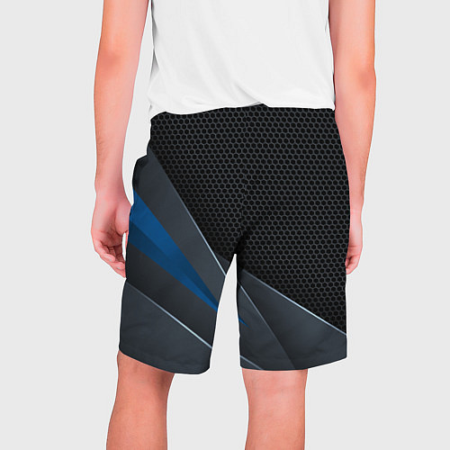 Мужские шорты Фольцваген - синяя броня / 3D-принт – фото 2