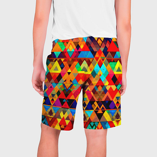 Мужские шорты Абстрактный разноцветный / 3D-принт – фото 2