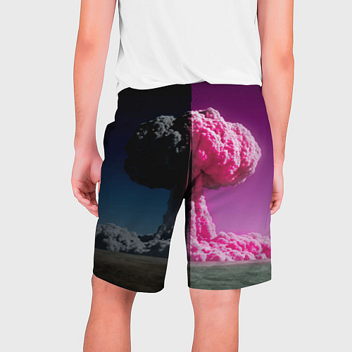 Мужские шорты Barbenheimer - meme - nuclear explosion / 3D-принт – фото 2