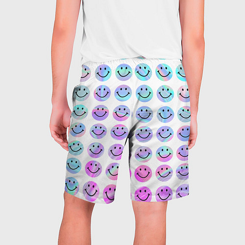 Мужские шорты Smiley holographic / 3D-принт – фото 2