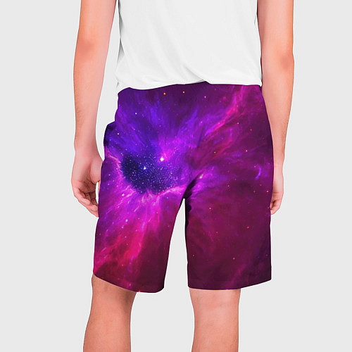 Мужские шорты Бескрайнее космическое пространство - галактика / 3D-принт – фото 2