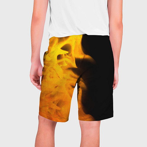 Мужские шорты Geely - gold gradient: по-вертикали / 3D-принт – фото 2