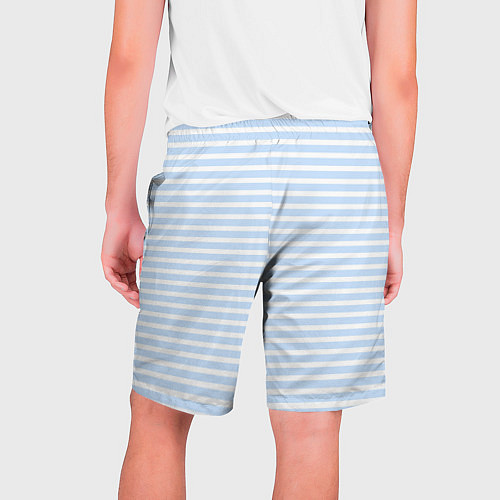 Мужские шорты Полосатый морской стиль / 3D-принт – фото 2