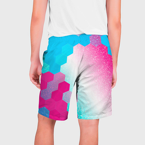 Мужские шорты Skyrim neon gradient style: по-вертикали / 3D-принт – фото 2