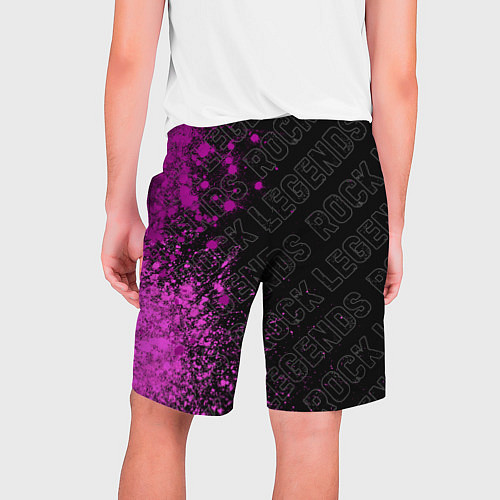 Мужские шорты Iron Maiden rock legends по-вертикали / 3D-принт – фото 2