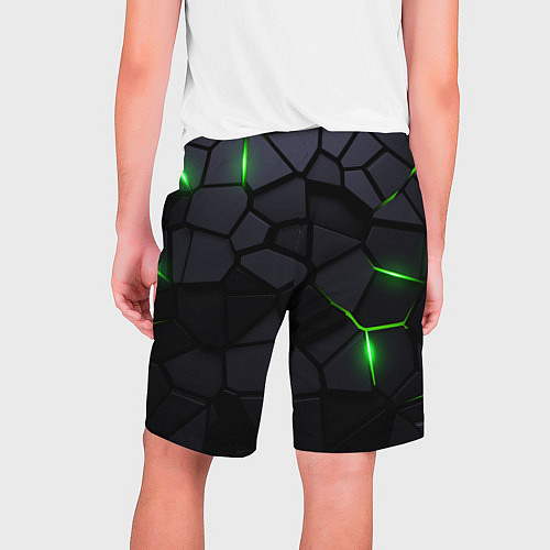 Мужские шорты Skoda - плиты с эффектом свечения / 3D-принт – фото 2