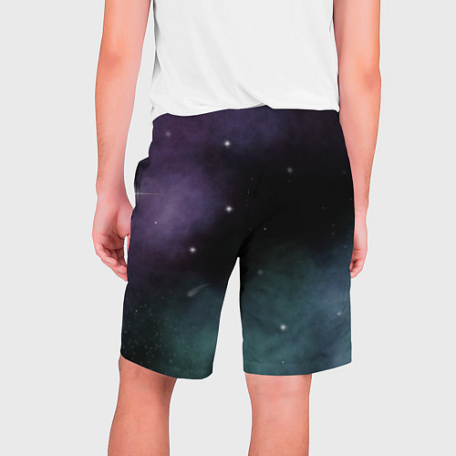 Мужские шорты Космос и звезды на темном фоне / 3D-принт – фото 2