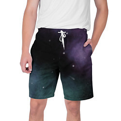 Шорты на шнурке мужские Космос и звезды на темном фоне, цвет: 3D-принт