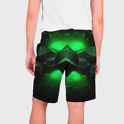 Мужские шорты Абстрактное царство зелени / 3D-принт – фото 2