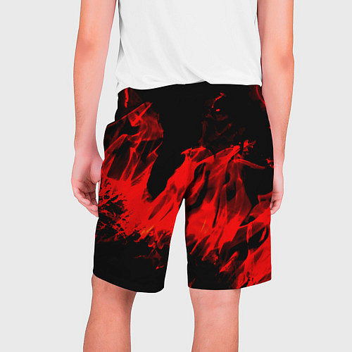 Мужские шорты Красное пламя / 3D-принт – фото 2