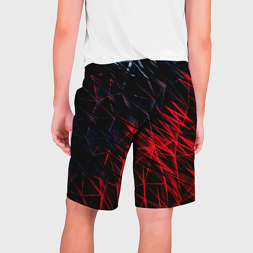 Мужские шорты Красно чёрные узоры / 3D-принт – фото 2