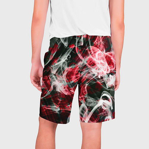Мужские шорты Серые узоры дым / 3D-принт – фото 2