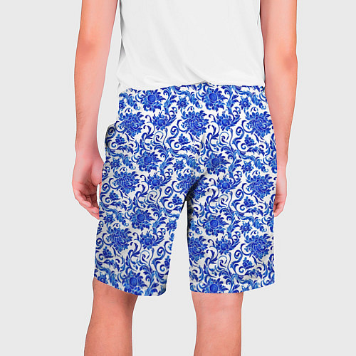 Мужские шорты Гжель классика / 3D-принт – фото 2