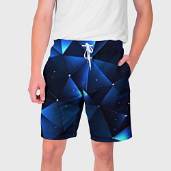 Мужские шорты Синяя геометрическая абстракция