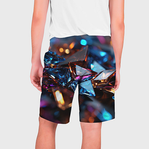 Мужские шорты Разноцветные стекла / 3D-принт – фото 2