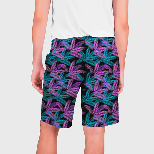 Мужские шорты Тропические пальмовые листья / 3D-принт – фото 2