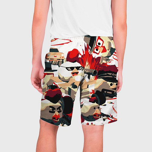 Мужские шорты Чикен Ган разборка / 3D-принт – фото 2