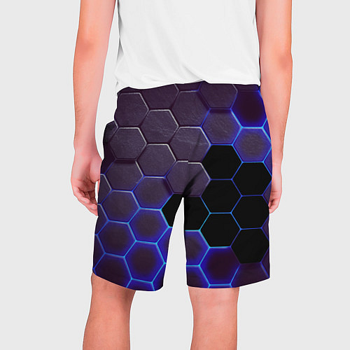Мужские шорты BMW неоновые соты / 3D-принт – фото 2