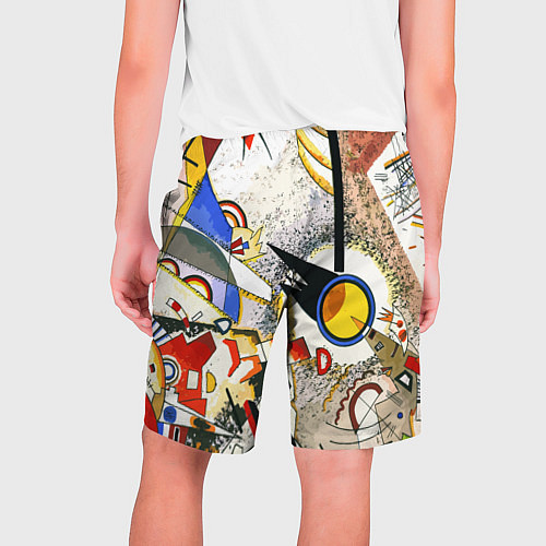 Мужские шорты Кандинский картина - шумная акварель / 3D-принт – фото 2