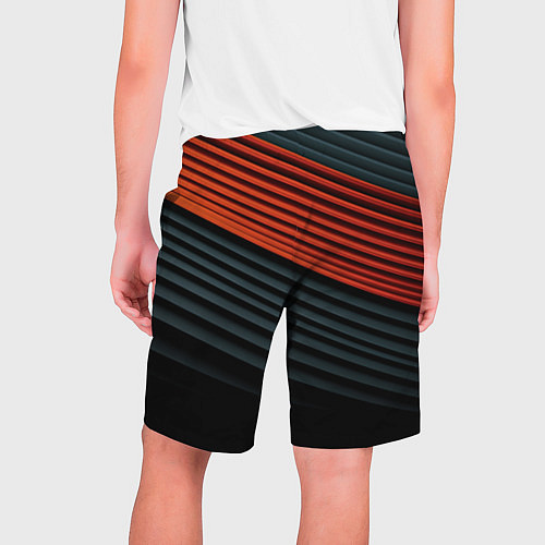 Мужские шорты Рифленая абстракция / 3D-принт – фото 2