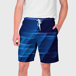 Шорты на шнурке мужские Blue background, цвет: 3D-принт