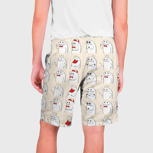 Мужские шорты Смешные мемы паттерн / 3D-принт – фото 2