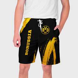 Шорты на шнурке мужские Borussia - gold gradient вертикально, цвет: 3D-принт