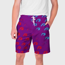 Шорты на шнурке мужские НФС лого градиент текстура, цвет: 3D-принт