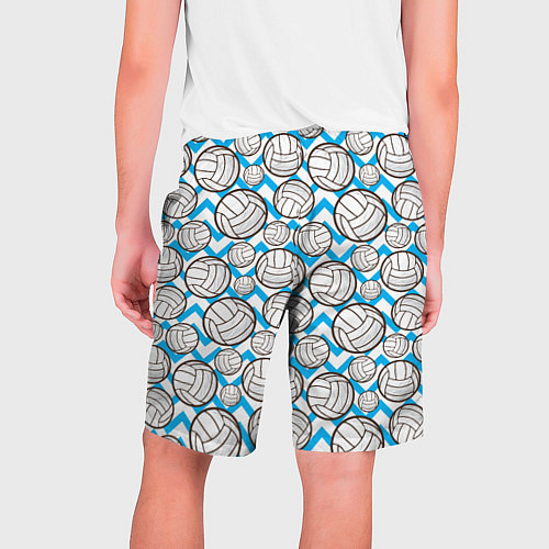 Мужские шорты Мячи волейбольные паттерн / 3D-принт – фото 2
