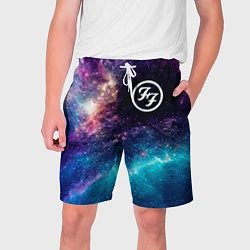 Шорты на шнурке мужские Foo Fighters space rock, цвет: 3D-принт