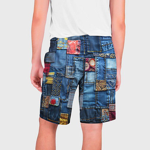 Мужские шорты Значок адвоката на джинсах / 3D-принт – фото 2