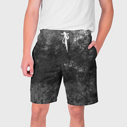 Шорты на шнурке мужские Абстракция - серая шкура, цвет: 3D-принт