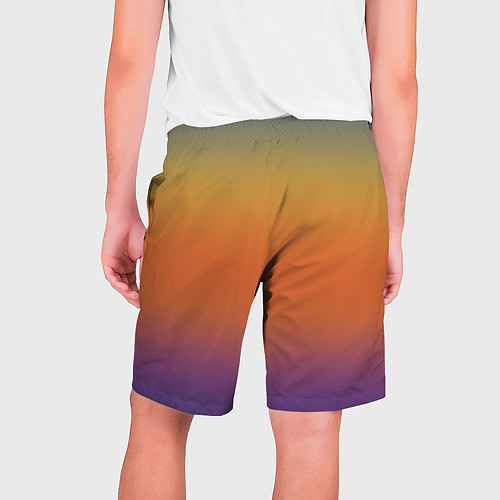 Мужские шорты Градиент цвета заката / 3D-принт – фото 2