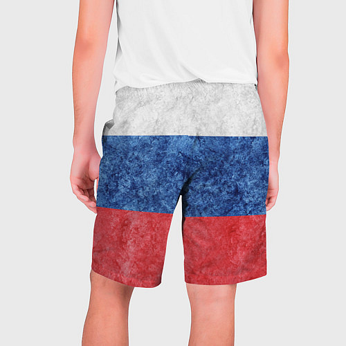 Мужские шорты Флаг России разноцветный / 3D-принт – фото 2