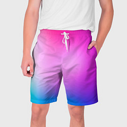 Шорты на шнурке мужские Colorful gradient, цвет: 3D-принт
