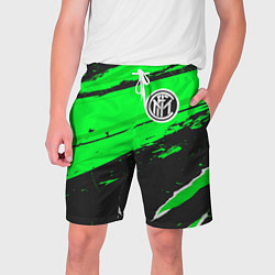 Шорты на шнурке мужские Inter sport green, цвет: 3D-принт