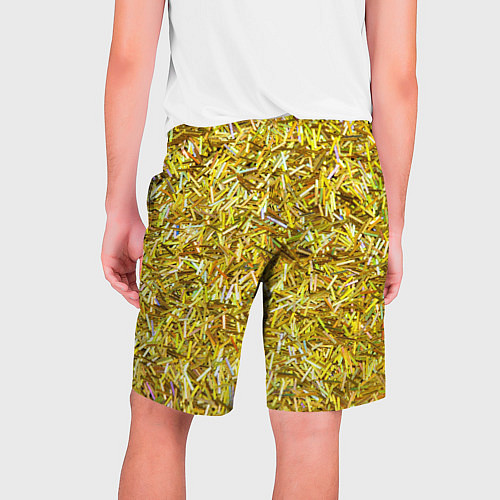 Мужские шорты Золотые ленточки / 3D-принт – фото 2