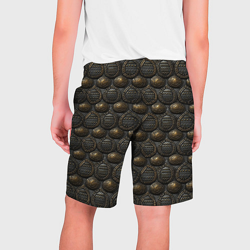 Мужские шорты Темная классическая броня / 3D-принт – фото 2